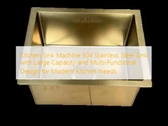 रसोई सिंक मशीन 304 स्टेनलेस स्टील सिंक, बड़ी क्षमता और आधुनिक रसोई की ज़रूरतों के लिए बहु-कार्यात्मक डिज़ाइन के साथ