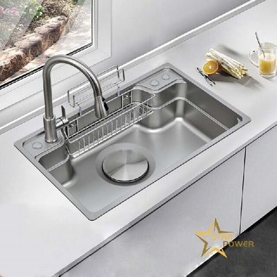 गुणवत्ता  304 Stainless Steel Kitchen Sink Machine for Modern Kitchens with Large Capacity कारखाना