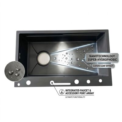 अच्छा दाम 33 Inch Undermount Double Bowl Kitchen Sink 50/50 SUS304 18 Gauge with Bottom Grids ऑनलाइन