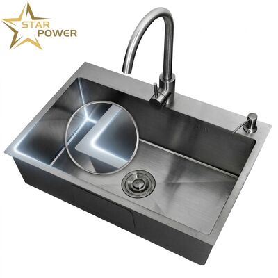 अच्छा दाम 20 Inch Drop-In Single Bowl Bar Kitchen Sink SUS304 20 Gauge with Basket Strainer ऑनलाइन