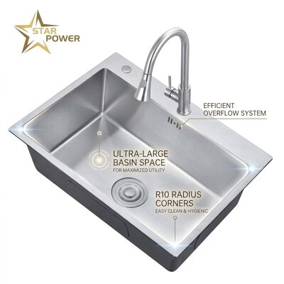 अच्छा दाम 16 Inch Round Undermount Bar Sink SUS304 18 Gauge Stainless Steel with Basket Strainer ऑनलाइन