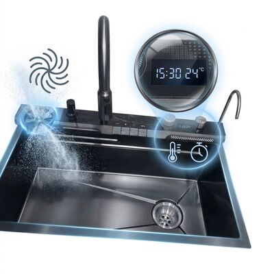 अच्छा दाम 23 Inch Drop-In Single Bowl Kitchen Sink SUS304 18 Gauge with Faucet Hole ऑनलाइन