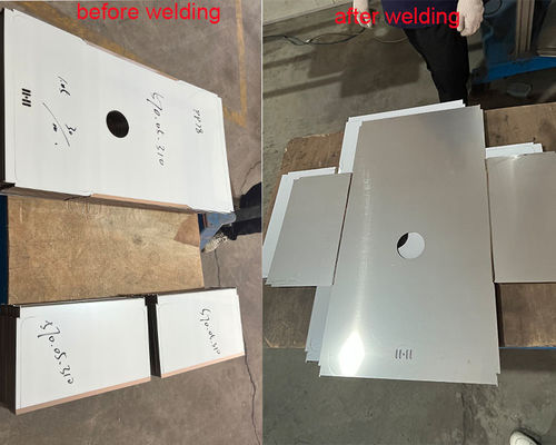 उच्च प्रदर्शन धातु पैनल स्टेनलेस स्टील पतली और मोटी सामग्री के लिए सीधे सीम वेल्डिंग मशीन