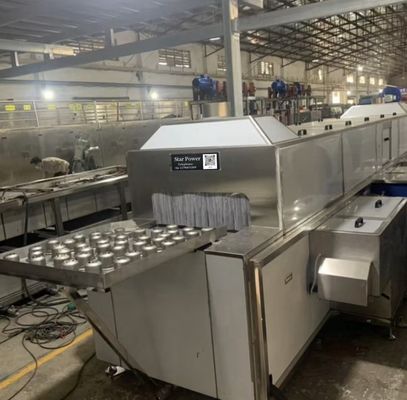 शक्तिशाली सफाई क्षमता स्वचालित सफाई और सुखाने उपकरण उत्पादन लाइन