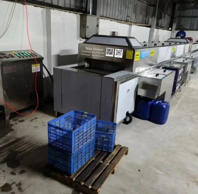 शक्तिशाली सफाई क्षमता स्वचालित सफाई और सुखाने उपकरण उत्पादन लाइन