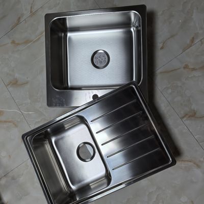 ब्रश नैनो लेपित स्टेनलेस स्टील 304 सिंक अंडरमाउंट स्टेनलेस स्टील सिंक डबल बेसिन बड़े बर्तन रसोई सिंक मशीन
