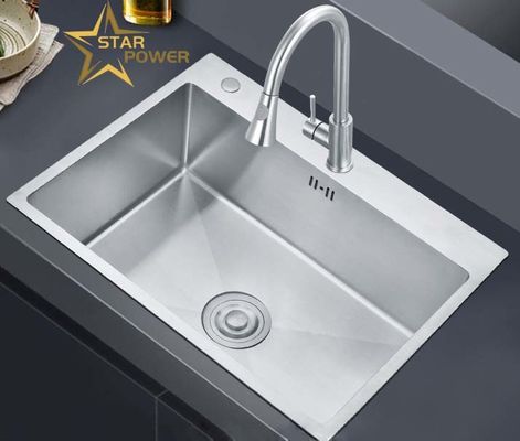 सिंक वाश बेसिन वाश बेसिन हस्तनिर्मित एकल बेसिन स्टेनलेस स्टील सिंक