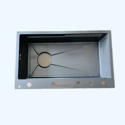 आधुनिक रसोई के लिए ग्रे विभाजन रसोई सिंक