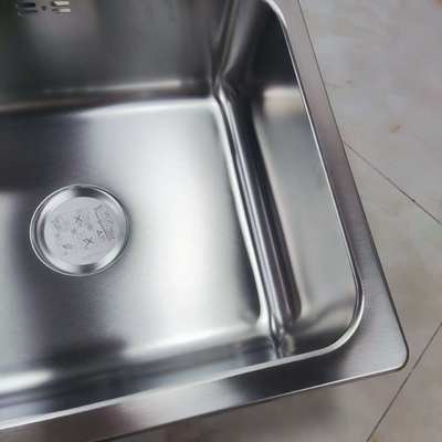 अच्छा दाम अंडरमाउंट और टॉप माउंट के अनुकूल खाद्य ग्रेड 304 स्टेनलेस स्टील (18/8) सिंगल बाउल किचन सिंक अंडरमाउंट या टॉप माउंट | कस्टम स्टील गेज उपलब्ध | कस्टम बेसिन गहराई उपलब्ध | जंग रोधी और संक्षारण प्रतिरोधी ऑनलाइन