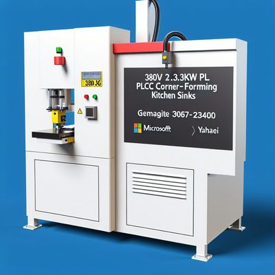 रसोई सिंक के लिए 380V 2.3KW PLC कॉर्नर प्रेस मशीन