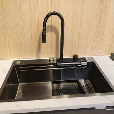 डीपमैक्स प्रो सिंगल बाउल स्टेनलेस स्टील किचन सिंक