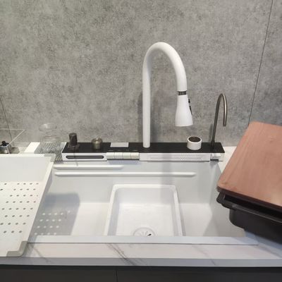 हैंडमेड हनीकॉम्ब नैनो कोटिंग स्क्रैच-प्रूफ ईज़ी-क्लीन सिंगल/डबल बाउल