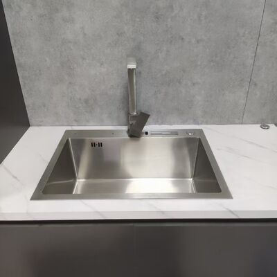 Noise-Free Sound-Dampened 304/316 Stainless Steel Kitchen Sink with Deepened Bowl and 250-300mm Bowl Depth