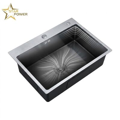 अच्छा दाम 16 Gauge 304 Stainless Steel Double Bowl Kitchen Sink Drop-in 30x18 Inch 9 Inch Deep Basin Brushed Finish ऑनलाइन
