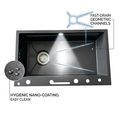 अच्छा दाम Drop-In 32x19 Double Bowl Kitchen Sink SUS304 18 Gauge with Faucet Holes ऑनलाइन