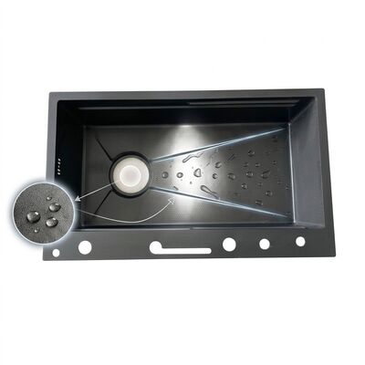 अच्छा दाम 34 Inch Undermount Double Bowl Kitchen Sink 50 50 SUS304 16 Gauge Zero Radius ऑनलाइन